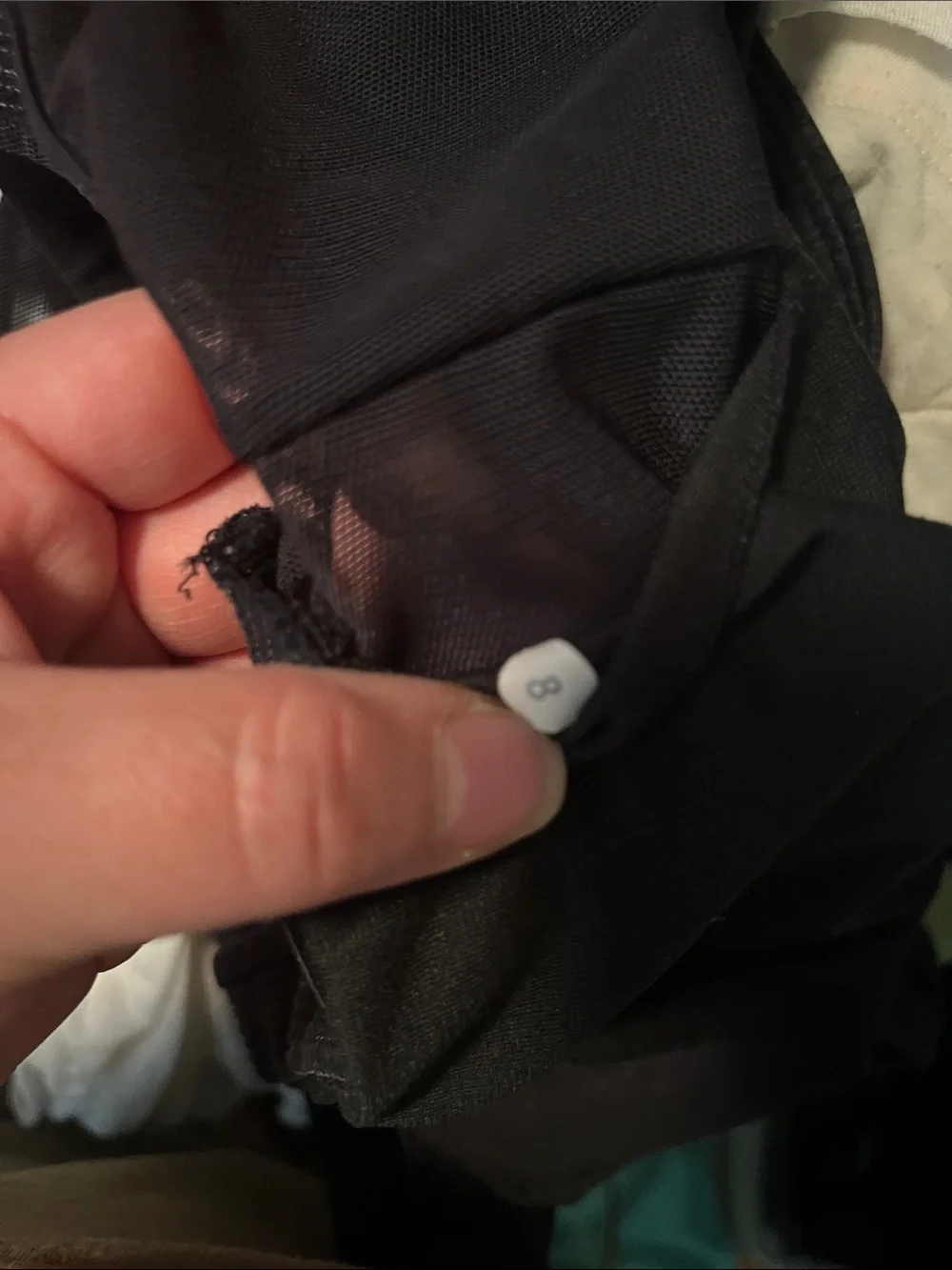 lululemon athletica Black Athletic Tank with Mesh Insert